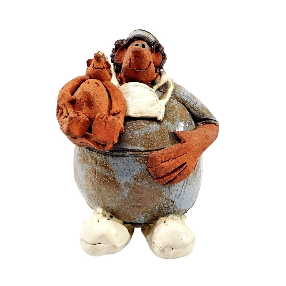 Sara Meadows Balloon Doctor Obstetrician Pediatrician Figurine Signed 1982